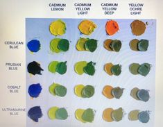 an image of different colors of paint