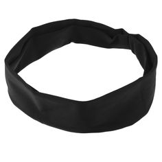 a black headband on a white background