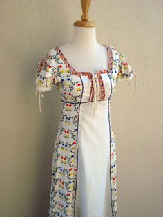 bright gunne sax Etnic Style, Regency Period, Vintage Midi Dresses, 1960s Fashion, Clothing Hacks, Fantasy Fashion, Tunic Blouse