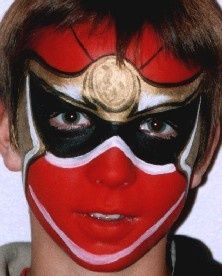 Power Ranger Face Paint, Power Rangers Halloween, Superhero Face Painting, Face Painting For Boys, Power Ranger Party, Mask Painting, Kids Face Paint, Boy Face, Face Painting Designs