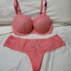 Brand New 32ddd Bra Medium Panty Got As A Bach Party Gift And They Are Too Small Bra Sets For Women, Bra And Pants Outfit, Party Bra, Bra Sets, Bach Party, Bra Panty, Bra And Panty Sets, Pink Bra, Bras And Panties