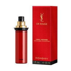 Découvrez l'huile or rouge, un concentré de jeunesse en une seule goutte rouge. Un élixir aux propriétés uniques pour une peau lisse et hydratée. Infusée de l'extrait de pistil de safran ultra precieux, l'huile or rouge est aussi enrichie de cinq huiles botaniques qui allient bénéfice et sensorialité :  - huile d'argan**, qui protège la peau des radicaux libres grâce à son niveau élevé de tocophérol et d'antioxydants. - huile d'amande, qui hydrate et redonne leur elasticité aux peaux sèches grâce à sa richesse en acides gras. - huile de ricin, qui soulage l'inconfort de la peau grâce à ses propriétés apaisantes. - huile de carthame, qui restaure la peau grâce à sa concentration élevée en acides linoléique. - huile d'onagre, connue pour son confort et sa forte concentration en oméga 6 **tes Ysl Rouge Volupte Shine, Guerlain Rouge G, Ysl Beauty, Image Swag, Yves Saint Laurent, Zara, Beauty