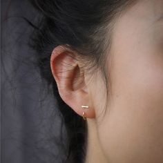 Linear Claw Open Hoop Earring | Hug Hoops | Sleeper Earrings – Yū|Mono Claw Earrings, Sleeper Earrings, Bring It Back, Ear Stack, Japanese Aesthetic, Everyday Earrings, Recycled Gold, Single Earring, Unisex Design