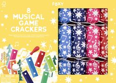 Foxy Musical Xylophone Game Christmas Crackers Game Making, Christmas Cracker, Christmas Musical, Christmas Dinnerware, Paper Crowns, Paper Hat