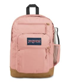 All the great features of our Big Student, plus a sleeve for a 15 inches laptop and synthetic leather base & trim. Light Pink Jansport Backpacks, Jansport Pink Backpack, Jansport Backpacks Pink, Backpacks Jansport, Pink Jansport Backpacks, Jansport Backpacks Aesthetic, Cute Backpacks For Middle School, Backpacks For High School, Middle School Backpacks