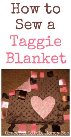 how to sew a taggie blanket