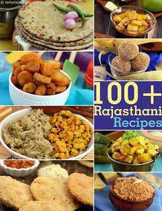 the cover of 100 + rajasthanian recipes