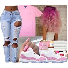 A fashion look from December 2016 2016 Outfits, Teenage Outfits, Swag Outfits For Girls, Cute Outfits For School, Tween Outfits, Baddie Outfits Casual