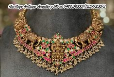 Nakshi Jewellery, Temple Jewelry Necklace, Gold Pendant Jewelry