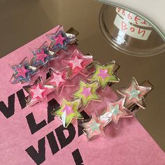 Y2K Glitter Star Hair Clip 🌟 1pcs Y2k Glitter, Red Light Green Light, Y2k Star, Delivery Packaging, Y2k Hair, Girl Punk, Bobby Pin Hairstyles, Bridal Tops, Pin Hair