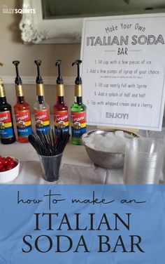 how to make an italian soda bar