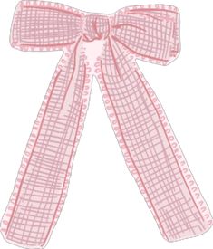 a pink bow on a white background