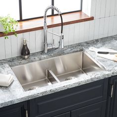 32" Ortega Low-Divide Double-Bowl Stainless Steel Undermount Sink | Signature Hardware Kitchen 2025, Sink Design