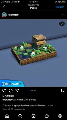 an iphone screenshot of a small island with trees and plants on it, surrounded by other items