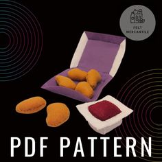 an image of a book cover with different items in it and the title, pattern