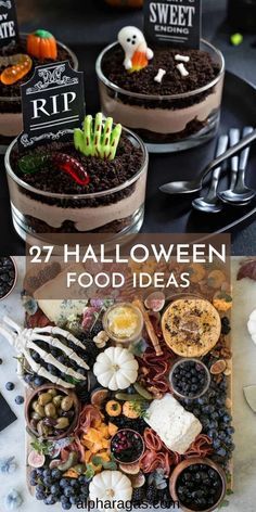 halloween food ideas for kids and adults to make in their own kitchen or dining room