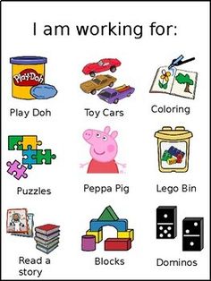 i am working for poster with pictures of toys and words to describe the word's meaning