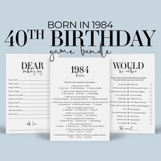 the birthday game is shown in black and white