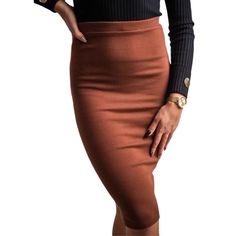 Brown High Waisted Bodycon Pencil Skirt Trendy Midi-length Pencil Skirt, Casual High Waist Bodycon Skirt, Trendy Fitted Midi Skirt, Fall Mini Pencil Skirt, High-waisted Stretch Pencil Skirt For Fall, High Waist Stretch Pencil Skirt For Fall, Trendy Stretch Skirt For Office, Trendy Fitted Midi Length Pencil Skirt, Chic High Waist Bodycon Skirt