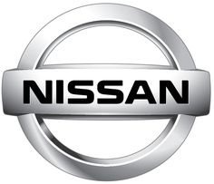 the nissan logo is shown here in this image, it appears to be an emblem