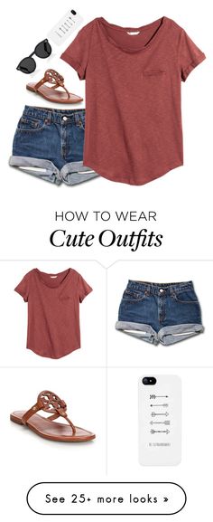 "Comment your GO TO outfit!" by emmaintn on Polyvore featuring H&M, Tory Burch and Illesteva Summer Outfits Sandals, Freshman High School, Freshman High School Outfits, Vetements Shoes, High School Outfits, Clothes And Shoes, Outfits 2017, Neue Outfits, Outfit Jeans