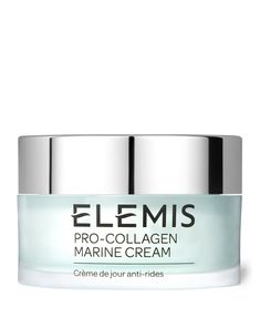 Elemis Pro-collagen Marine Cream 50mlNourish the complexion with Elemis' Pro-Collagen Marine Cream. The lightweight formula seeks to minimise the appearance of fine lines, absorbing quickly into the skin without leaving any residue. The cream is enriched with padina pavonica, chlorella and ginkgo biloba, working in harmony to leave the skin feeling firmer and plumper. The formula drenches the skin in hydration, encouraging a soft, supple finish. Elemis Skincare, Creme Anti Age, Elemis Pro Collagen, Collagen Cream, Firming Cream, Ginkgo Biloba, Wrinkle Cream, Gel Cream, Skin Firming