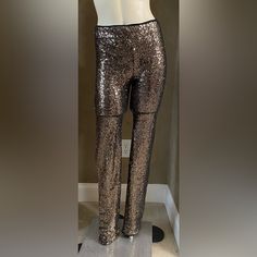 May & July Gold Sequin Leggings Women’s Size Small Boutique Brand. Brand New With Original Tag. Full Lining. Gold Sequins. Elastic Waist. Measurements (Approximate While Lying Flat - See Attached Photos). Please Double Check The Measurements As There Are No Returns. No Holds. Smoke Free Home. Same Day Shipping If Purchased By 3:00 Pm, Cst. Price Is Firm. X- Posted. Tight Full-length Party Bottoms, Tight Party Trousers, Glamorous Stretch Full-length Pants, Glamorous Stretch Full Length Pants, Glamorous Full-length Stretch Pants, Stretch Party Leggings, Glamorous Fitted Leggings For Night Out, Glamorous Tight Bottoms For Night Out, Glamorous Fitted Long Bottoms