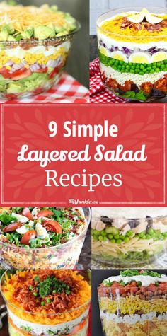 9 simple layered salads that are perfect to serve