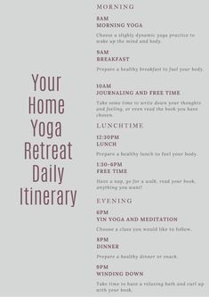 Diy Yoga Retreat At Home, Home Yoga Retreat, Retreat Spiritual, Yoga Retreat Ideas, Yoga Schedule, Yoga Lifestyle Inspiration, Dynamic Yoga, Yoga Love