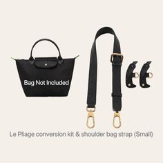 This is designed for LongChamp Le Pliage bag(Small & Medium) for convert to crossbody bag style, and gives you the freedom to carry the bag in your own convenient. Each order includes a pair of conversion clips and an adjustable strap. (no hole punch required). The strap is 2.5cm wide, length could be adjust from46.5cm to 65 cm. Purse Strap, Bag Style, The Bag, Hole Punch, Longchamp Le Pliage, Crossbody Purse, Bag Straps, Small Bags, Purses Crossbody