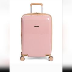 Martha Stuart Chitz Rose 24in Carry-On Hardside-Spinner Luggage Light Pink And Very Spacious And Organizational Hardside Spinner Luggage, Spinner Luggage, Light Pink Color, Martha Stewart, Pink Gold, Travel Bags, Pink And Gold, Pink Color, Carry On