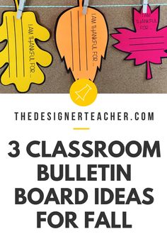 three classroom bulletin board ideas for fall