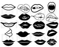 lips with different shapes and sizes