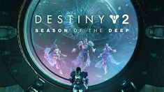 the cover art for destiny 2 season of the deep