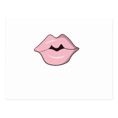 a pink lip with black lines on the tip of it's mouth and bottom part