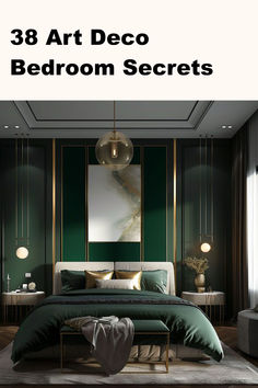 Art Deco Bedroom_ Crafting an Elegant and Stylish Oasis Speak Easy Bedroom, Art Deco Interior 1920s Bedroom, Gatsby Bedroom, Art Deco Interior Bedroom, 1920s Bedroom