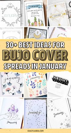 the top 30 best ideas for bujo cover spreads in january with text overlay