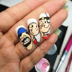 #graffiti #graffitistyle #procreate #juicewrld #popeye #illustration #graffitiart #cartoonart #popeyeart #graffitidesigner Nail Artist, Cartoon Wallpaper, Summer Nails, Cartoon Art, Aesthetic Pictures