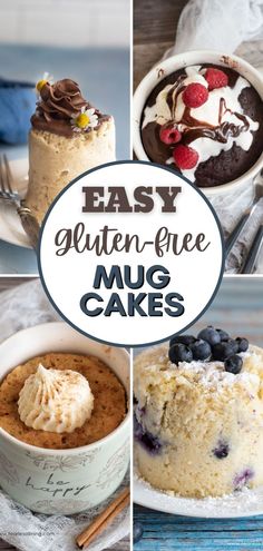 easy gluten free mug cakes