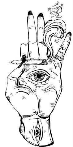 a hand with an all seeing eye on it