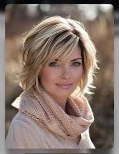 Allison Krauss Hair, Long Layer Short Bob, Curly Rounded Layers, Layered Chin Length Bob With Bangs, Wavy Layered Bob Hairstyles, Chin Length Inverted Bob Hairstyles, Medium Thick Hair Styles For Women, Angled Bangstyle Hair Medium, Chin Length Choppy Hair