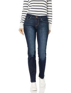 PRICES MAY VARY. Available in extended sizes Premium quality, super stretchy denim Hugs your curves and keeps its shape all day Quality is our Signature INSEAM (S=29", M=31", L=33") Mid-rise comfort waistband Elastic Jeans, Buy Jeans, Slim Straight Jeans, Levi Strauss & Co, Mid Rise Jeans, Premium Denim, Jeans Brands, Levi Strauss, Pants Outfit