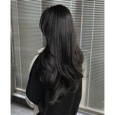 Haircuts For Long Hair Black, Long Hair Inspo Black, Long Black Hair Inspiration, Long Haircut Not Styled, Dark Hair Long Layers, Long Black Hair Blowout, Layered Hair Black, Internal Layers, Haircut For Black Hair