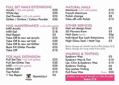 Nails And Co Alfreton Price List. There are any references about Nails And Co Alfreton Price List in here. you can look below. I hope this article about Nails And Co Alfreton Price List can be useful for you. Please remember that this article is for reference purposes only. #nails #and #co #alfreton #price #list Nail Salon Prices, Ruby Nails, Lemon Nails, Opal Nails, American Nails, Business Nails, Luminous Nails, Nails And Spa, Spa Prices