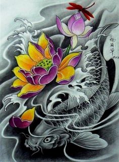 post navigation koi and lily pad tattoo on forearm koi and maple Pez Koi Tattoo, Geisha Tattoos, Tato Maori, Japanese Tattoo Women, Koi Tattoo Design, Tattoo Forearm, Koi Art, Koi Tattoo