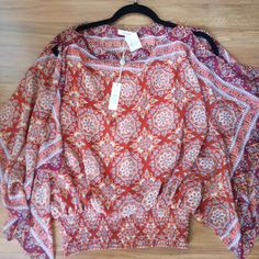 Nwt, Max Studio Kimono Style Top. Bat Sleeves, Open, Attached Terracotta Tank. Size Small. Kimono Style Tops, Bat Sleeves, Loose Sleeves, Bat Sleeve, Kimono Style, Orange Grey, Max Studio, Kimono Fashion, Bat