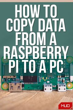 the cover of how to copy data from a raspberry pictoapc