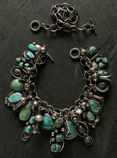 Adjustable Southwestern Hand-strung Turquoise Necklace, Southwestern Style Turquoise Hand-strung Jewelry, Southwestern Nickel-free Turquoise Jewelry