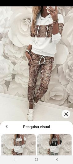 Sporty Set, Women's Sportswear, Outfit Trends, Top Pants Set, Hottest Fashion Trends, Trend Fashion, Fashion Pattern, Womens Sweatpants, Fashion Online Shop