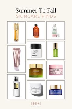 A simple collage of skincare products that will take you from summer to fall.  Guerlain, Keihls, PCA and Tata harper. Fall Skincare Routine, California Casual Style, Fall Skincare, Mario Badescu Drying Lotion, Autumn Skincare, Beauty Gift Guide, Beauty Products Gifts, Overnight Mask, Spa Day At Home